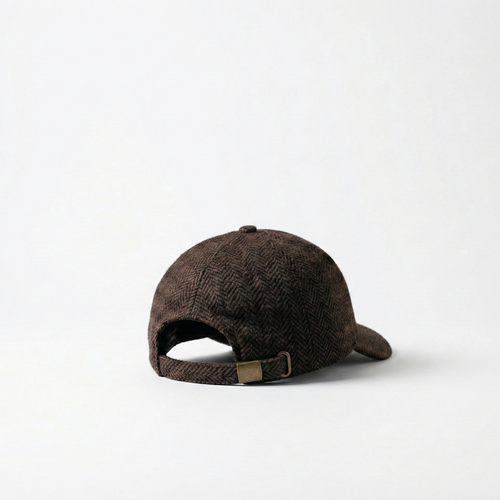 VAYLE Rich Brown Herringbone Cap