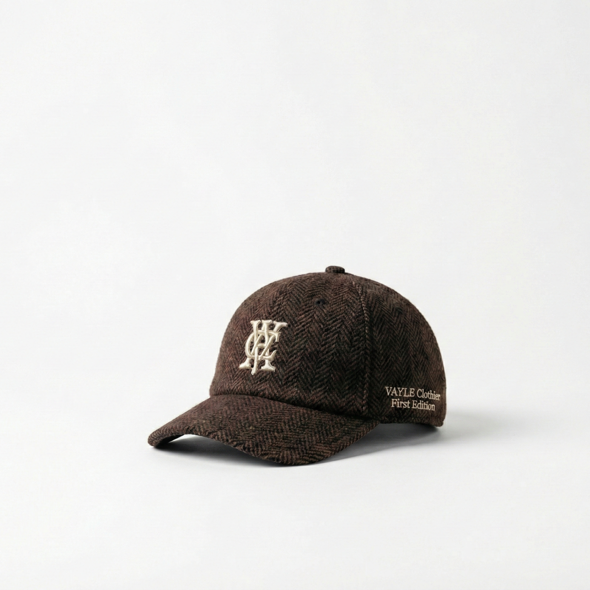 VAYLE Rich Brown Herringbone Cap